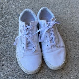 VANS old skool white shoes